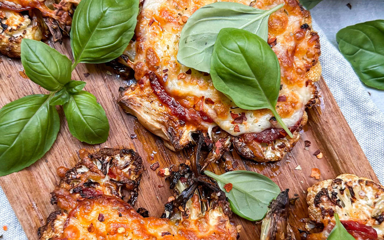 Blomkålspizza i airfryer