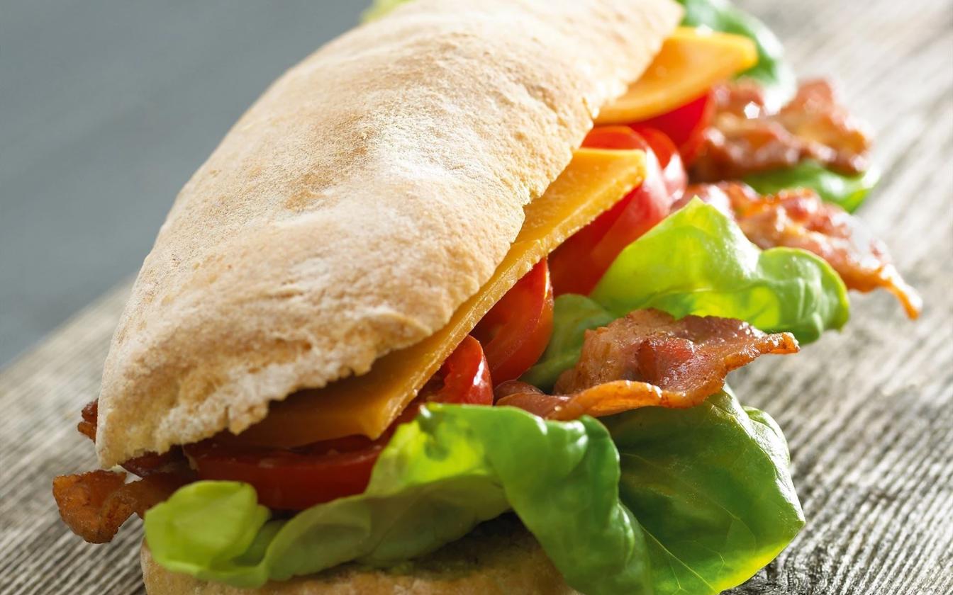 Durum sandwich med bacon