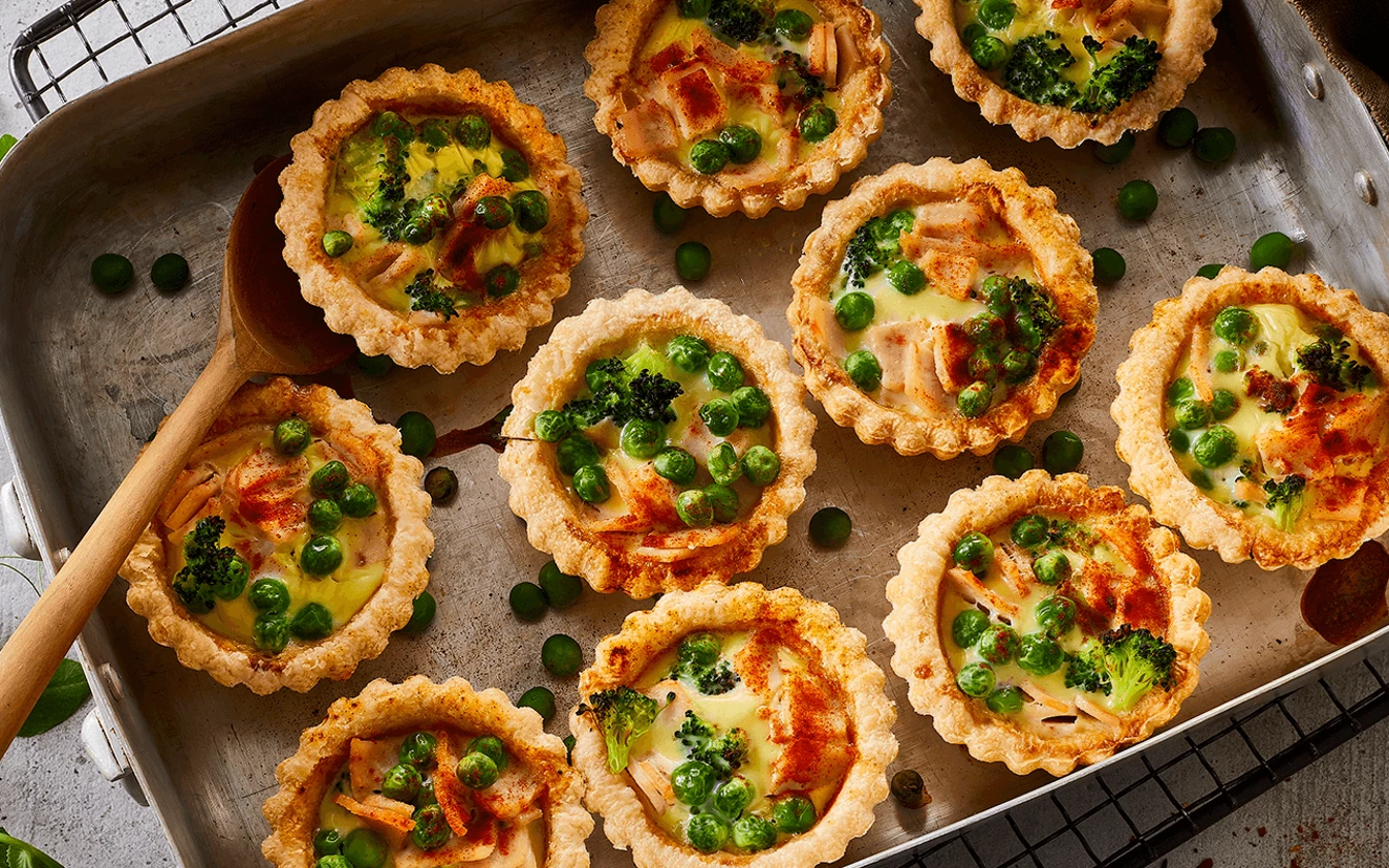 Tarteletter med Kylling og Bacon