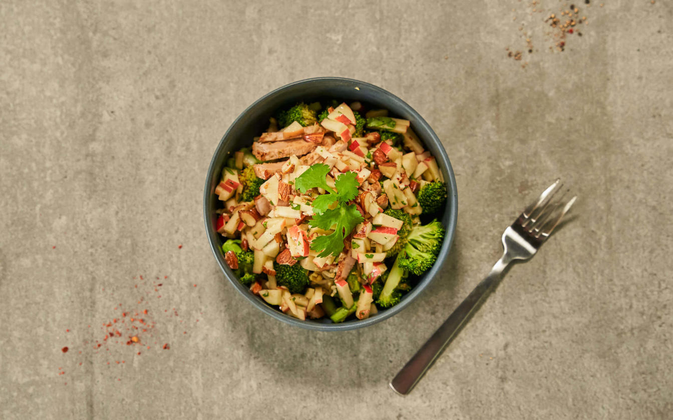 Kotelet af gris med lynstegte grøntsager