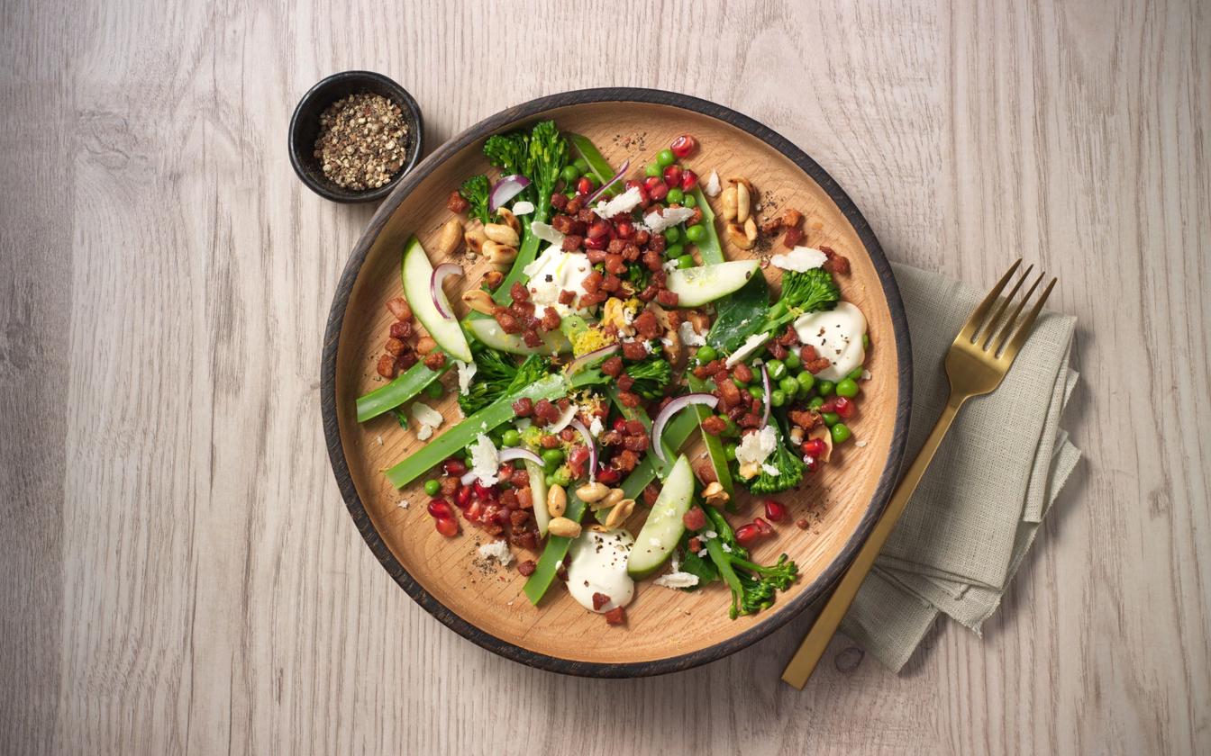 Broccolisalat med bacon