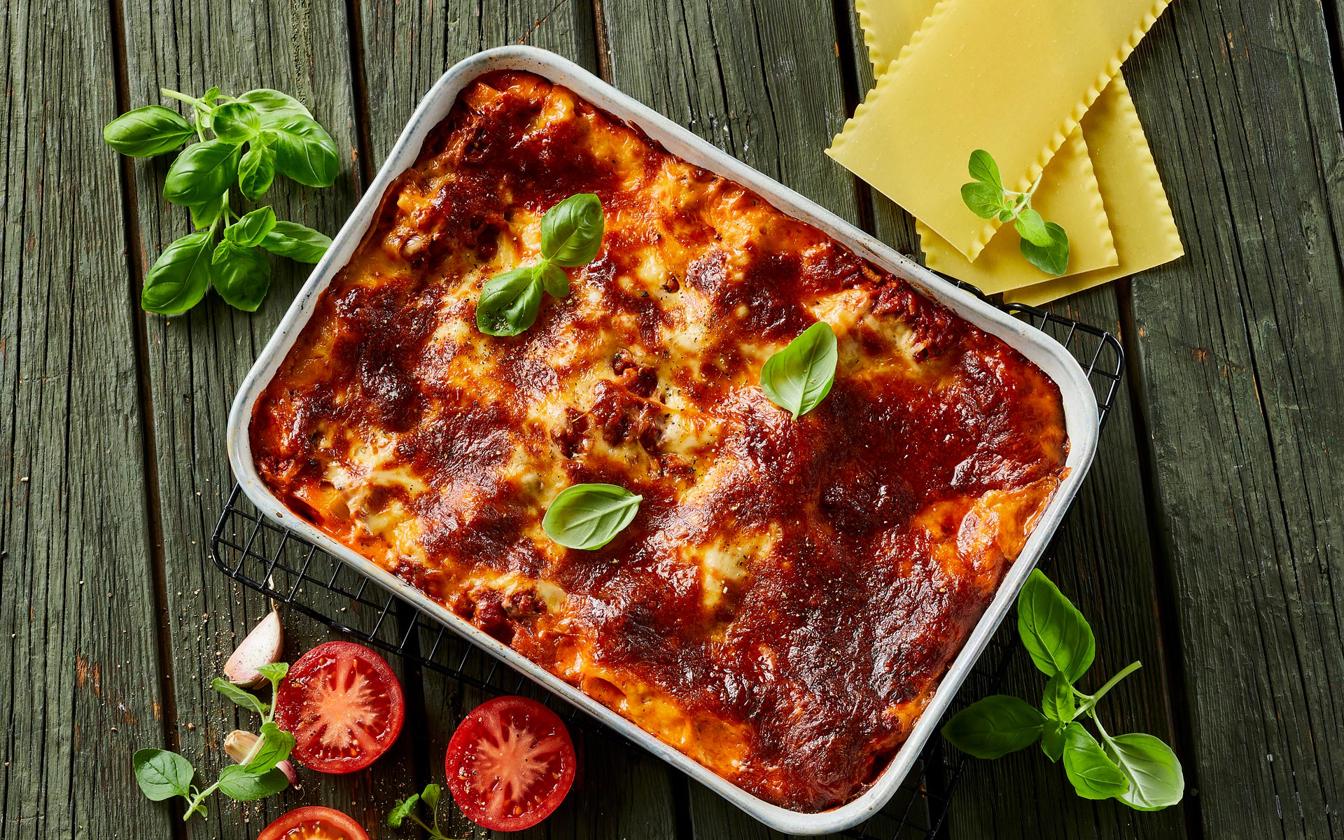 Lasagne med gris