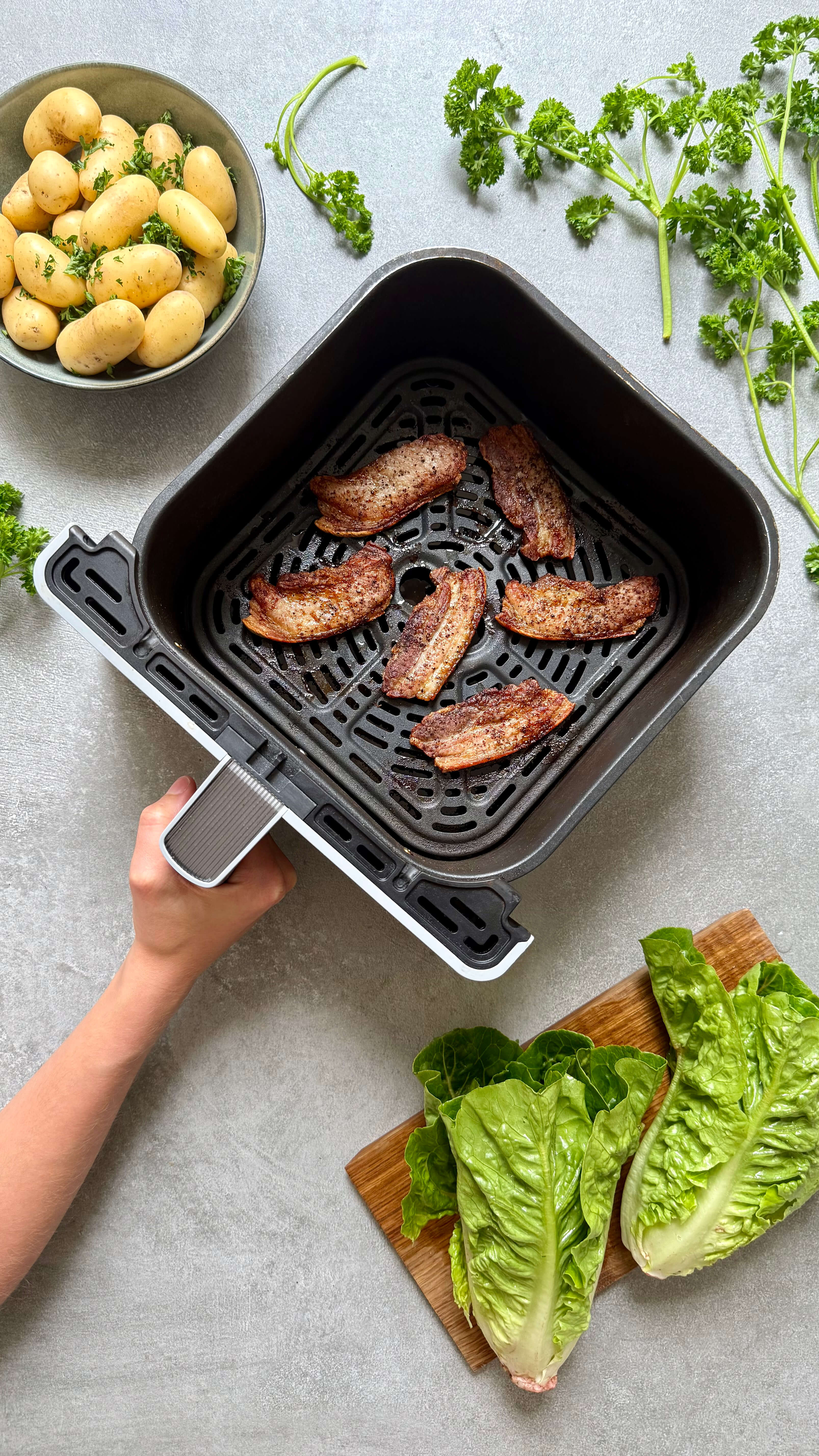 Stegt flæsk i airfryer