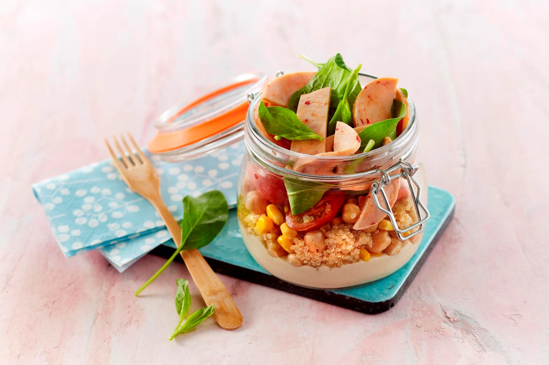 Proteinsalat med kyllingebryst og chili