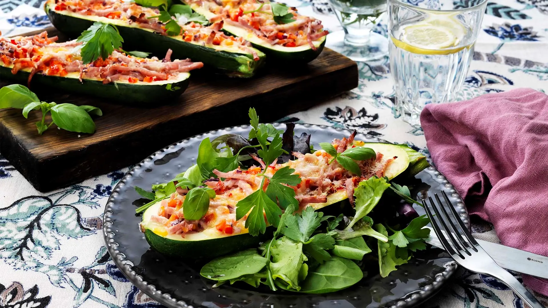Zucchini i ugn
