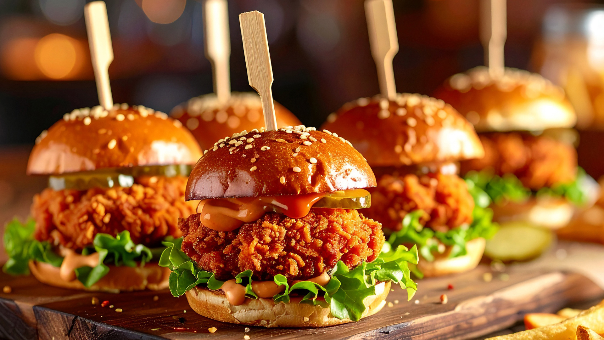 Mini-Crispy Chicken Burger