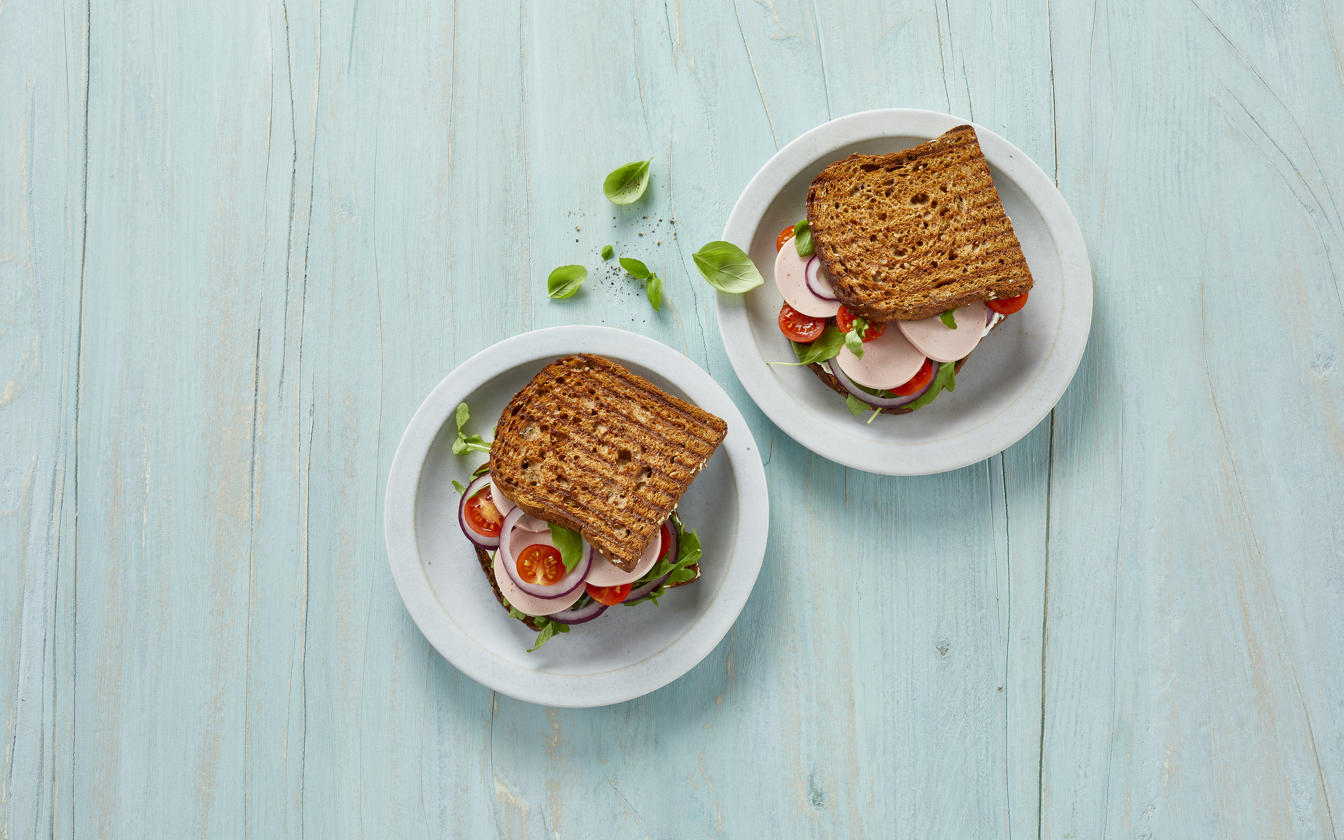 Italiensk inspireret sandwich