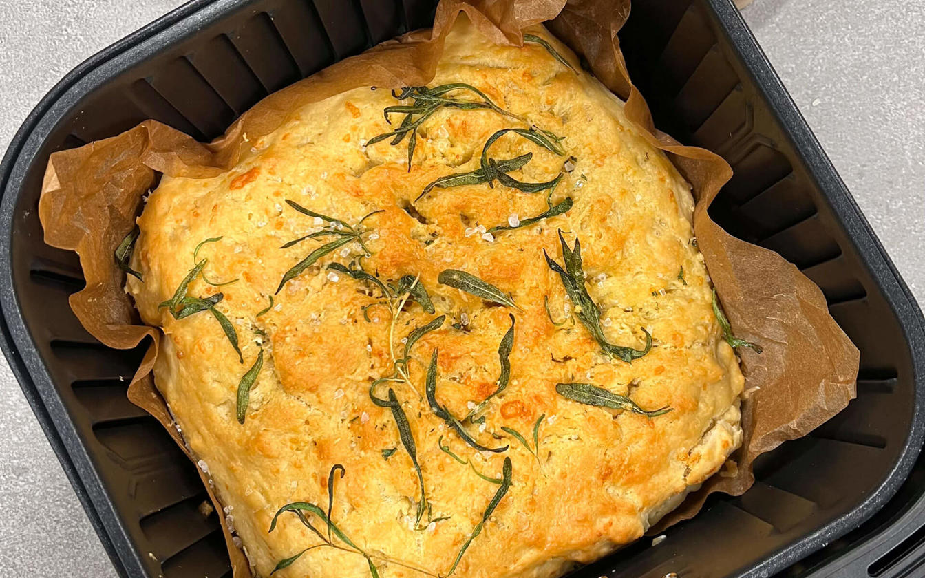 Focaccia i airfryer
