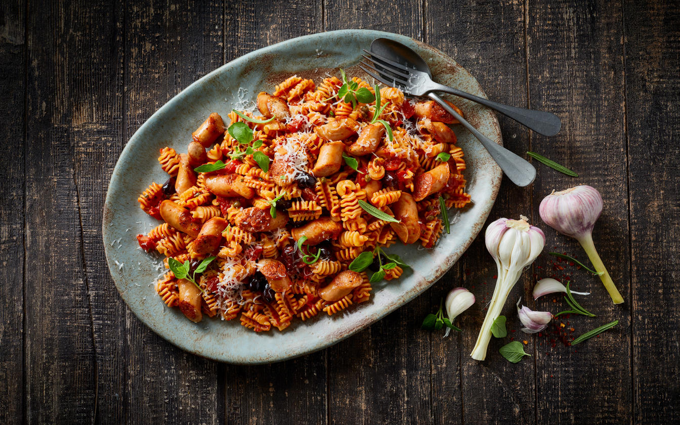 Spicy italiensk inspireret pastaret