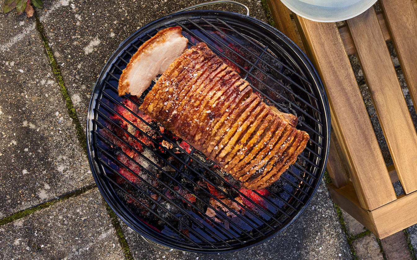 Ribbenssteg på grill