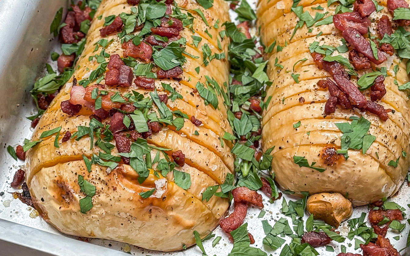 Hasselback butternut squash