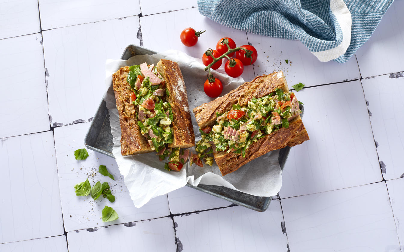 Chopped sandwich med spegepølse