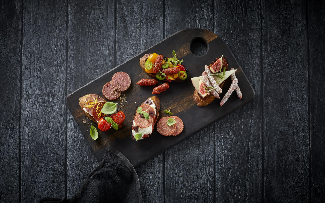 Bruschetta på fire måder