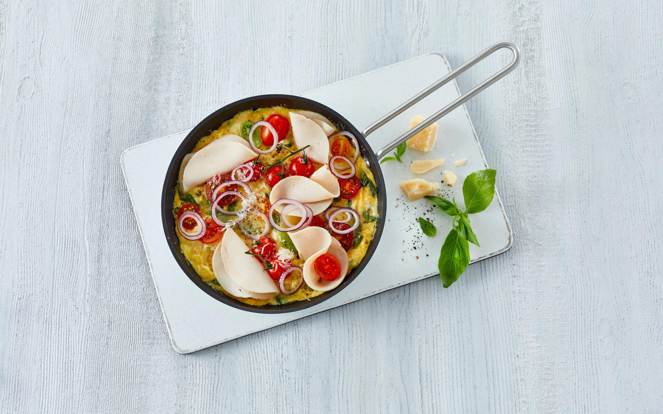Omelet med grøntsager