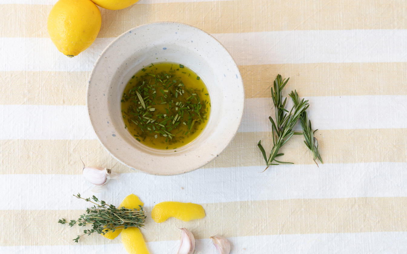 Urtemarinade med citron
