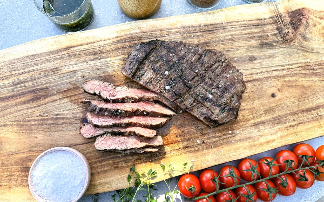Flanksteak på grill