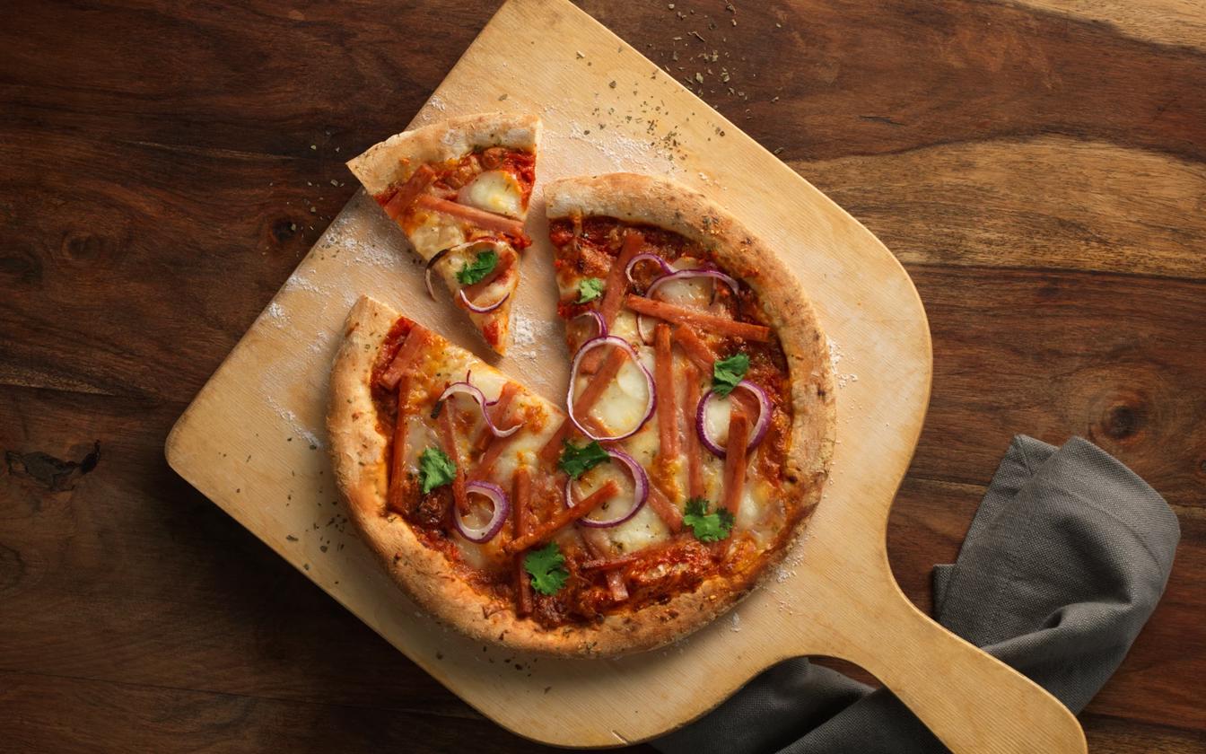 Pork Luncheon Meat Pizza
