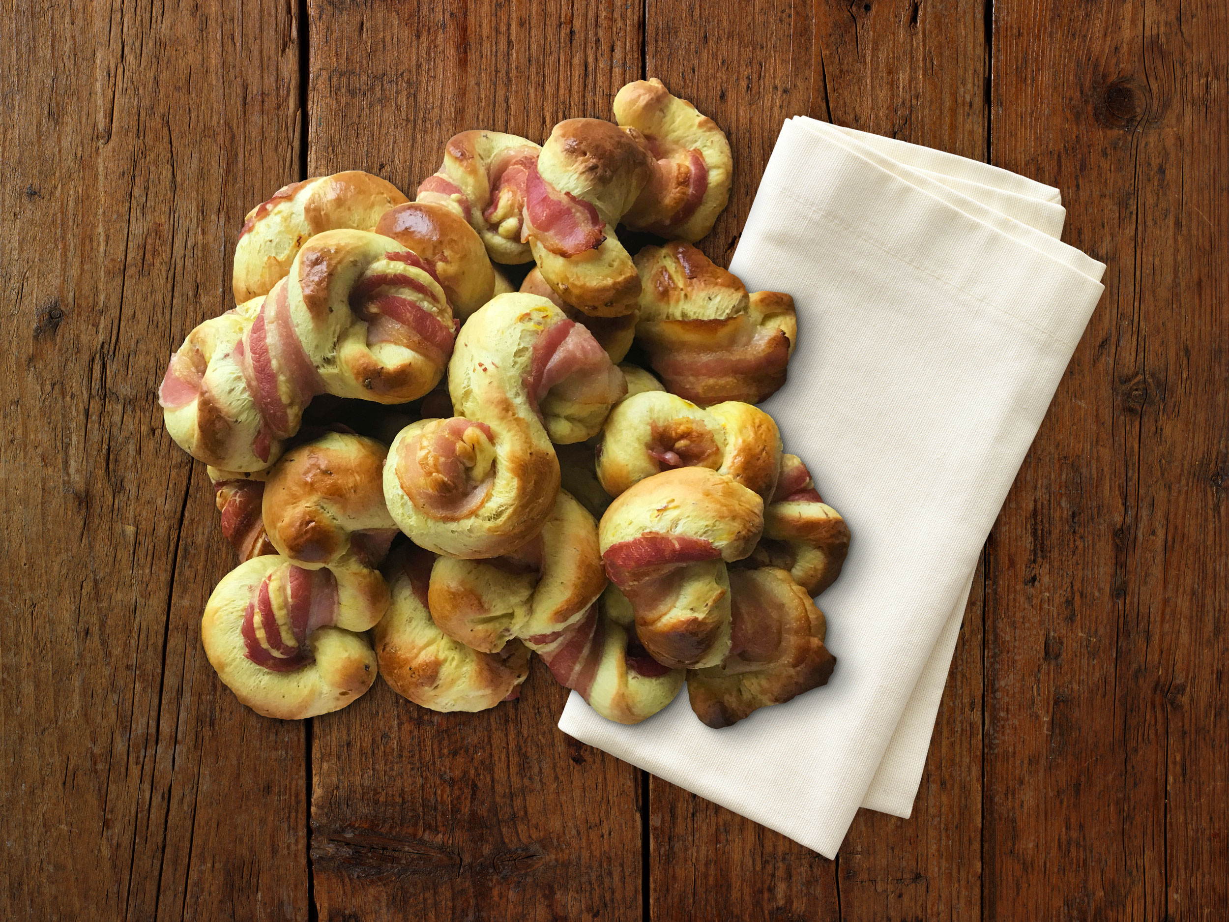 Luciabrød med bacon