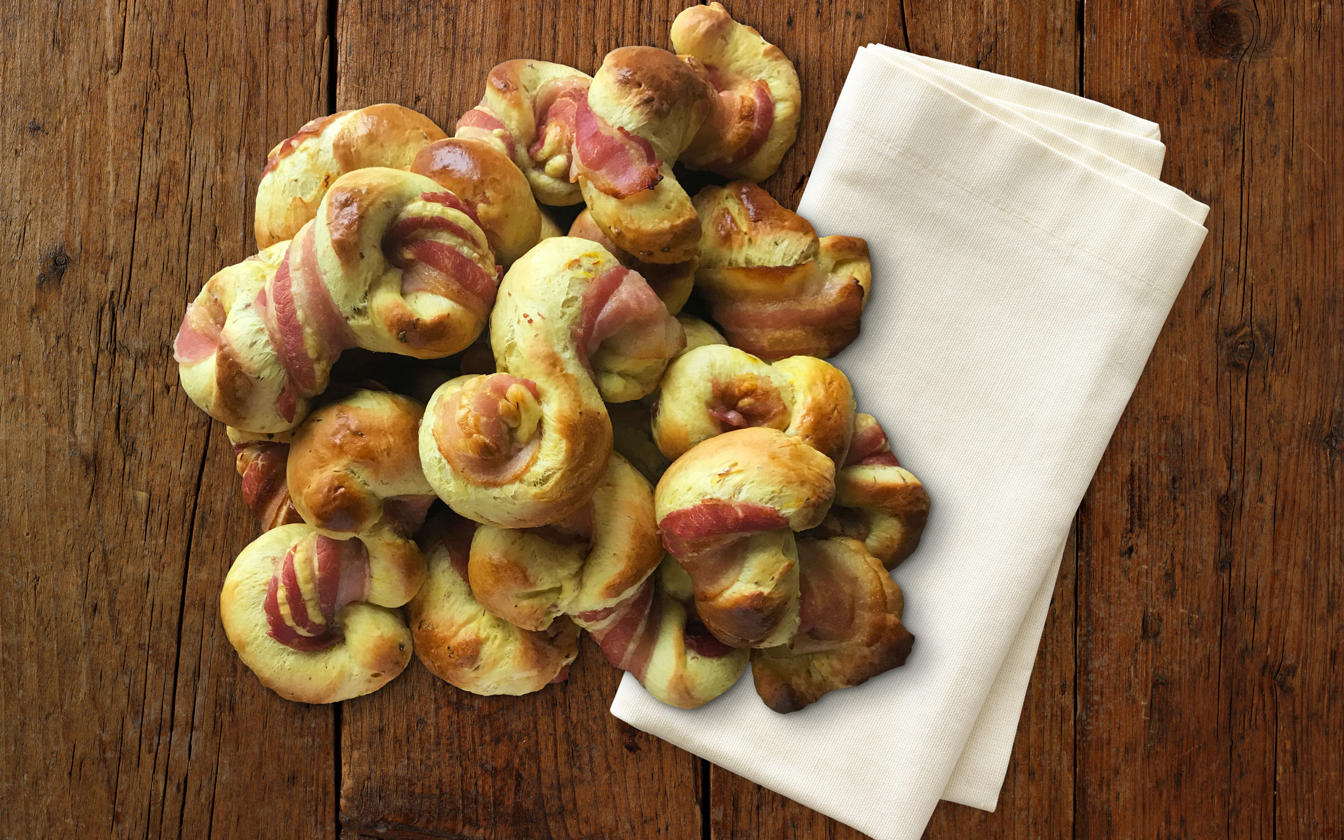 Luciabrød med bacon