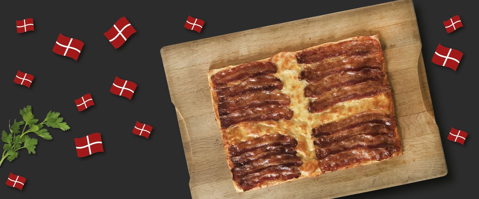 Fødselsdagspizza med bacon