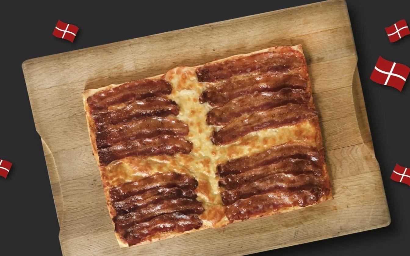 Fødselsdagspizza med bacon