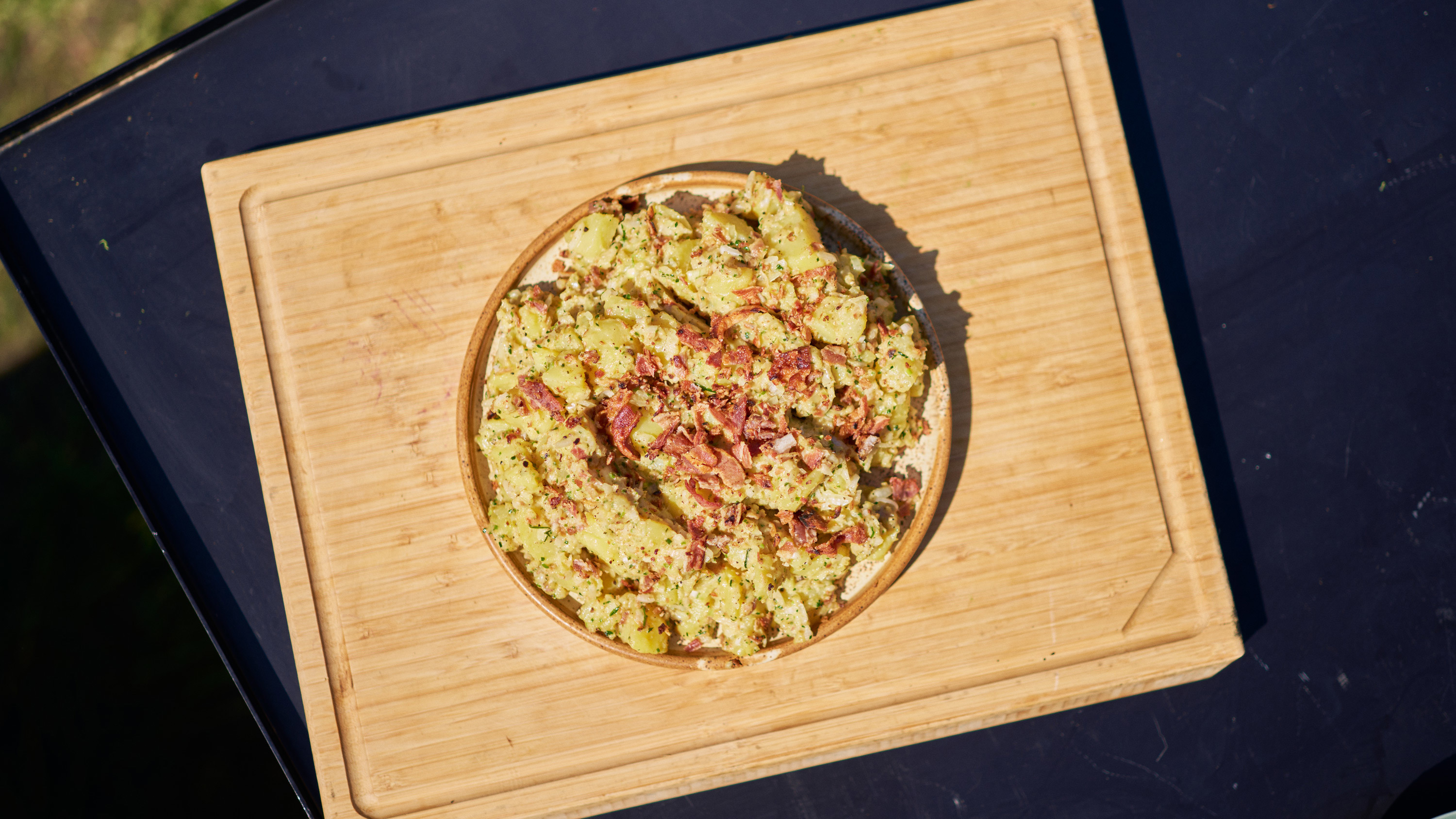 Kartoffelsalat med purløg