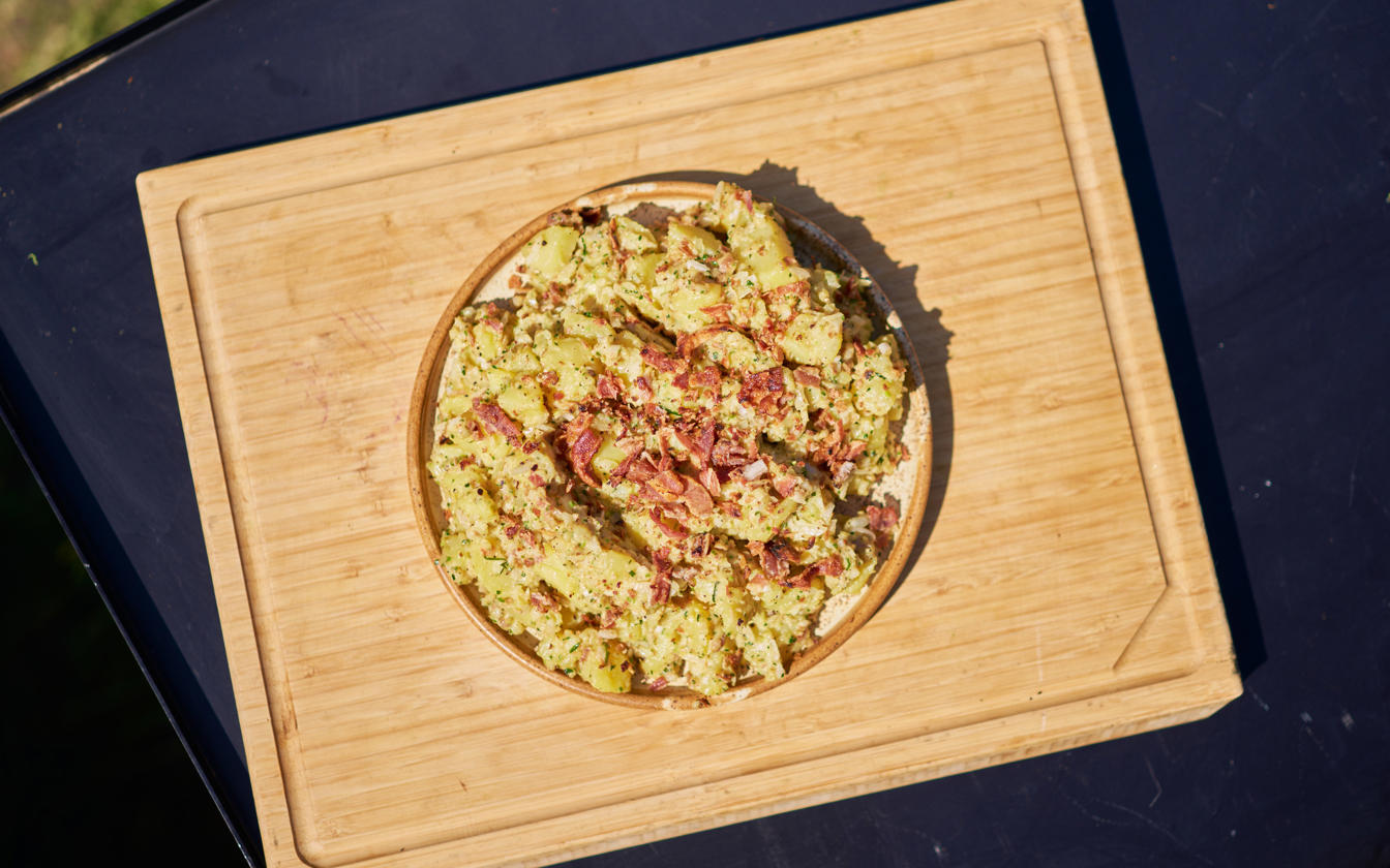 Kartoffelsalat med purløg