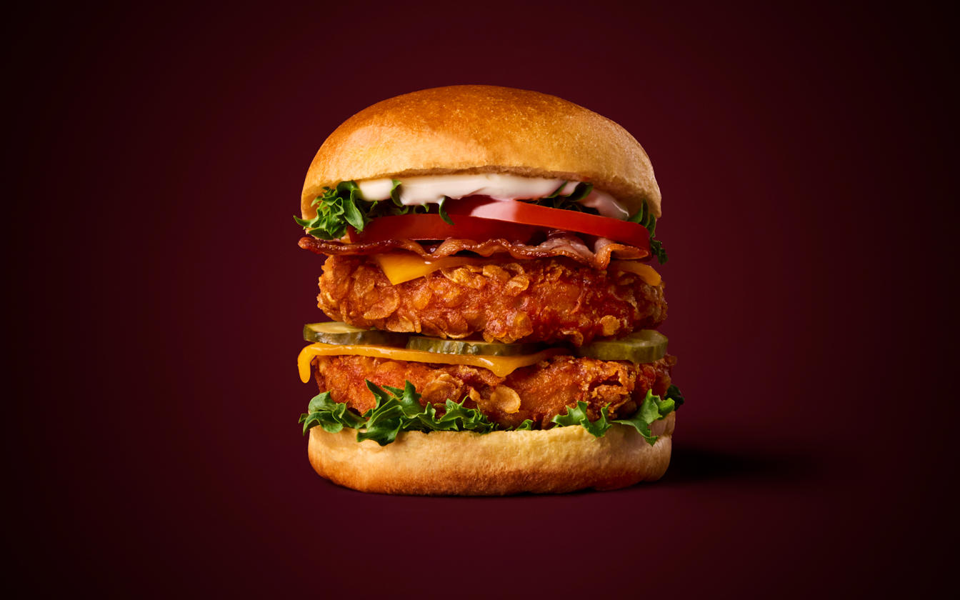 Dobbelt Crispy Chicken Burger