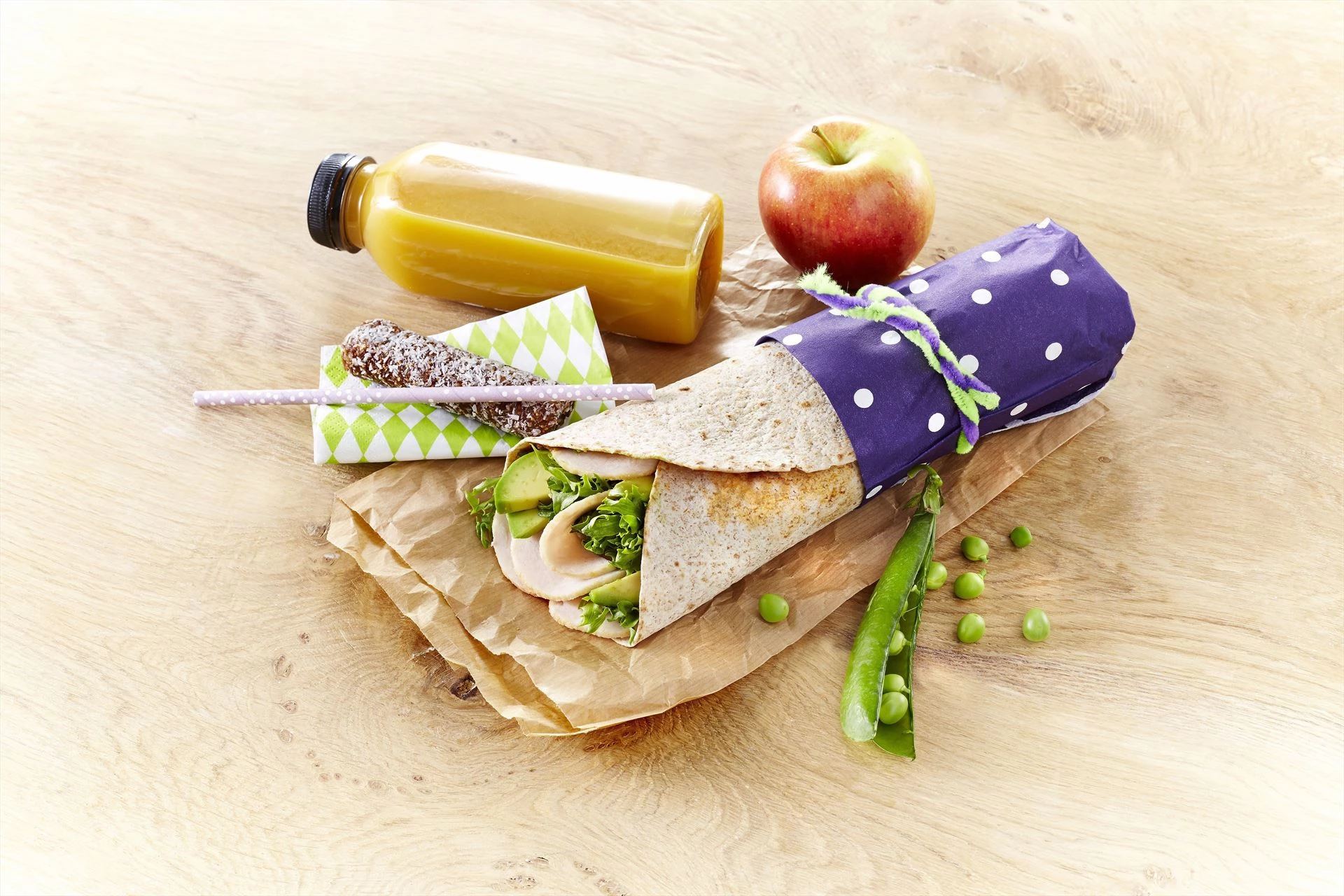 Wraps med kylling og avocado