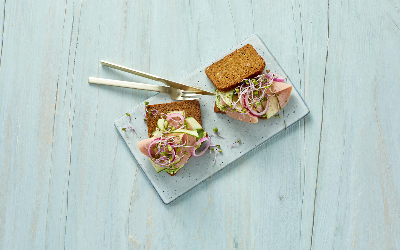 Rugbrødssandwich