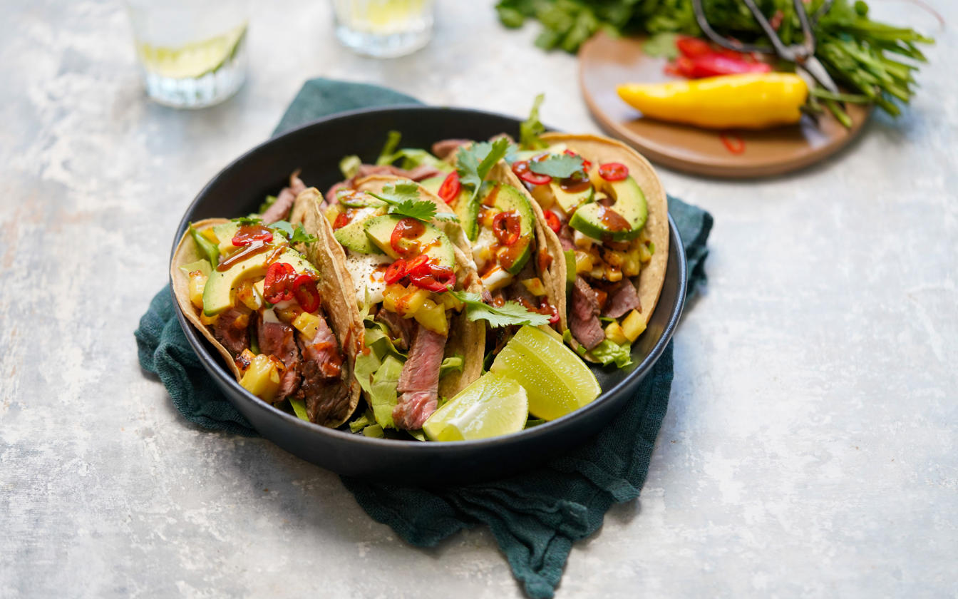 Tacos med kalve ribeye