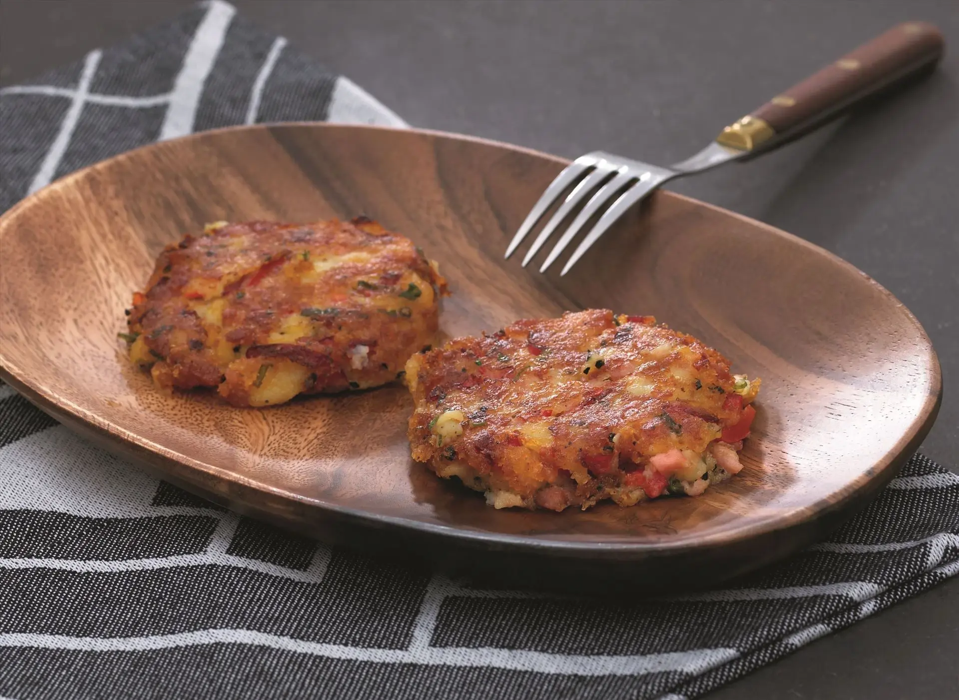 Kartoffel-Rösti mit Frühstücksfleisch