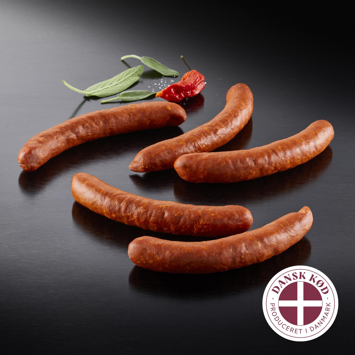 Spicy Red pølse, 125 g - Danish Crown Professional