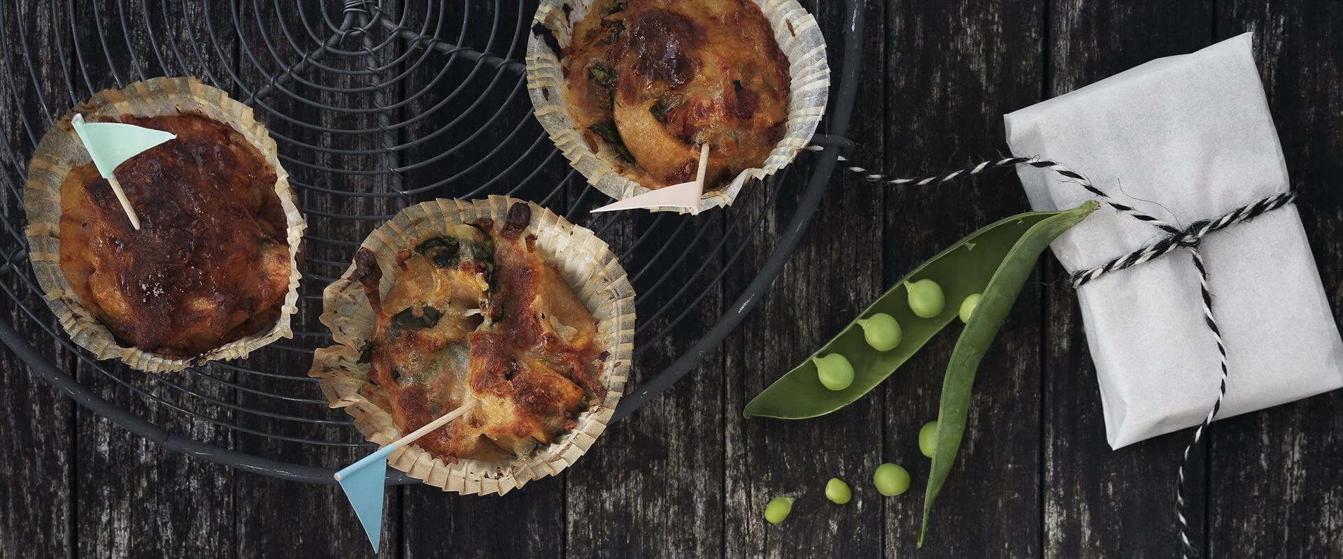 Pizzamuffins med spinat