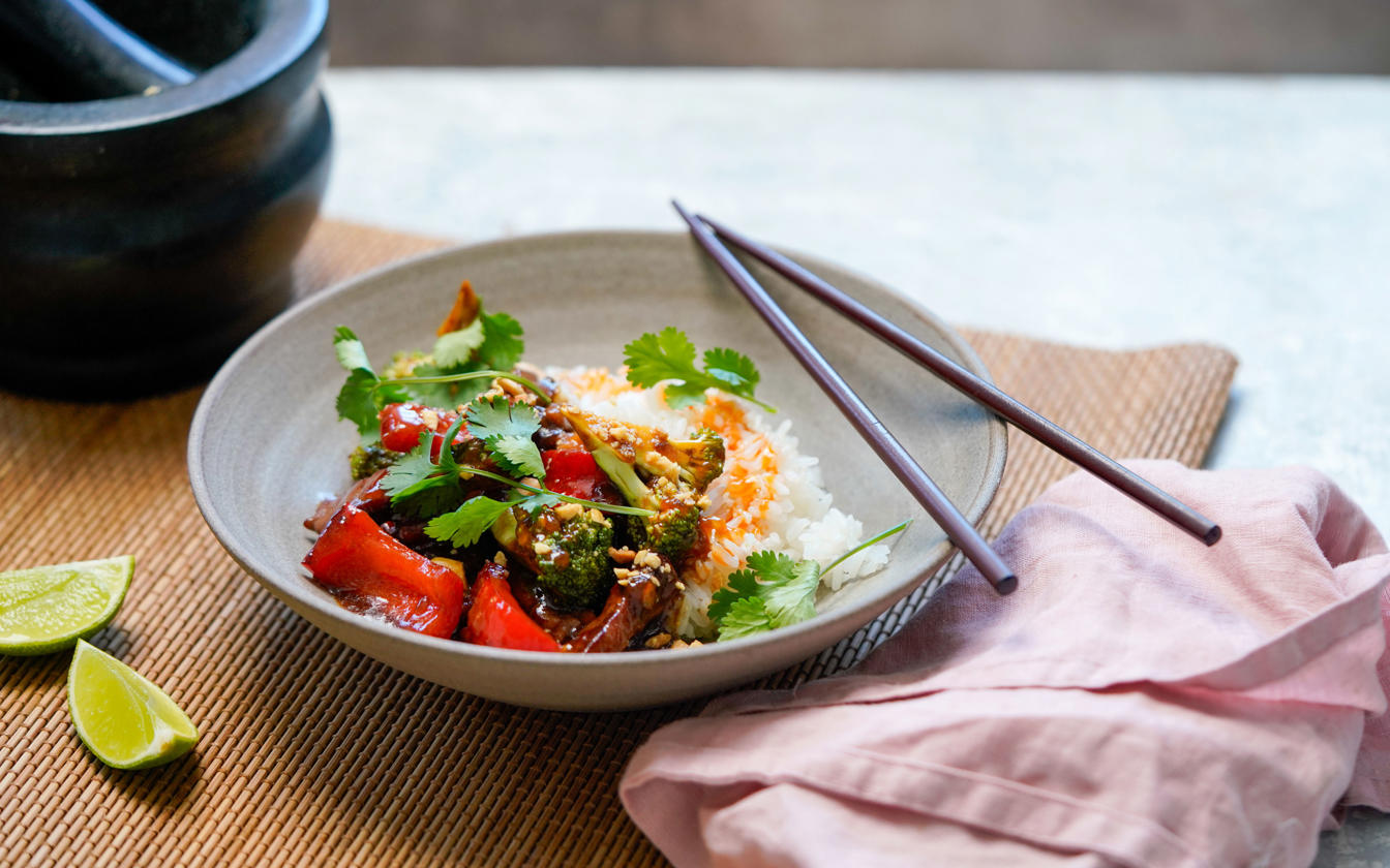 Wok med koteletter