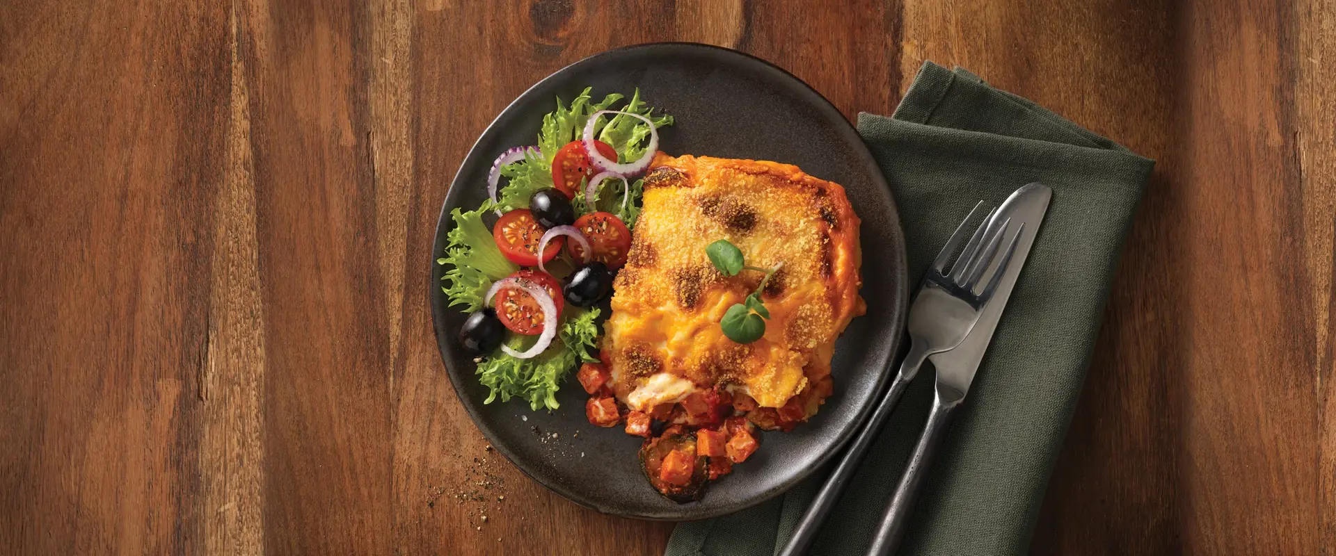 Moussaka con Jamonilla