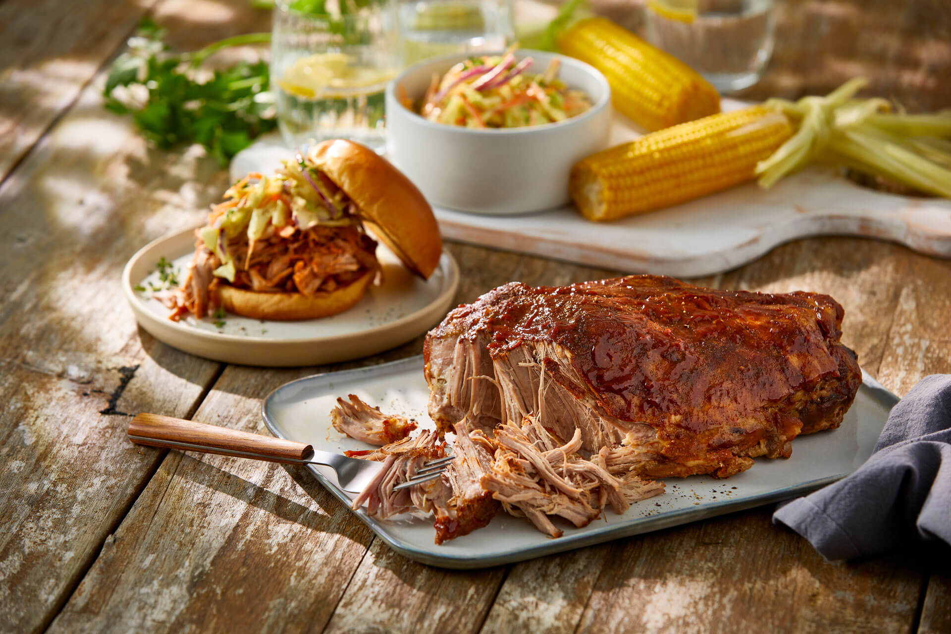 Pulled pork på grill