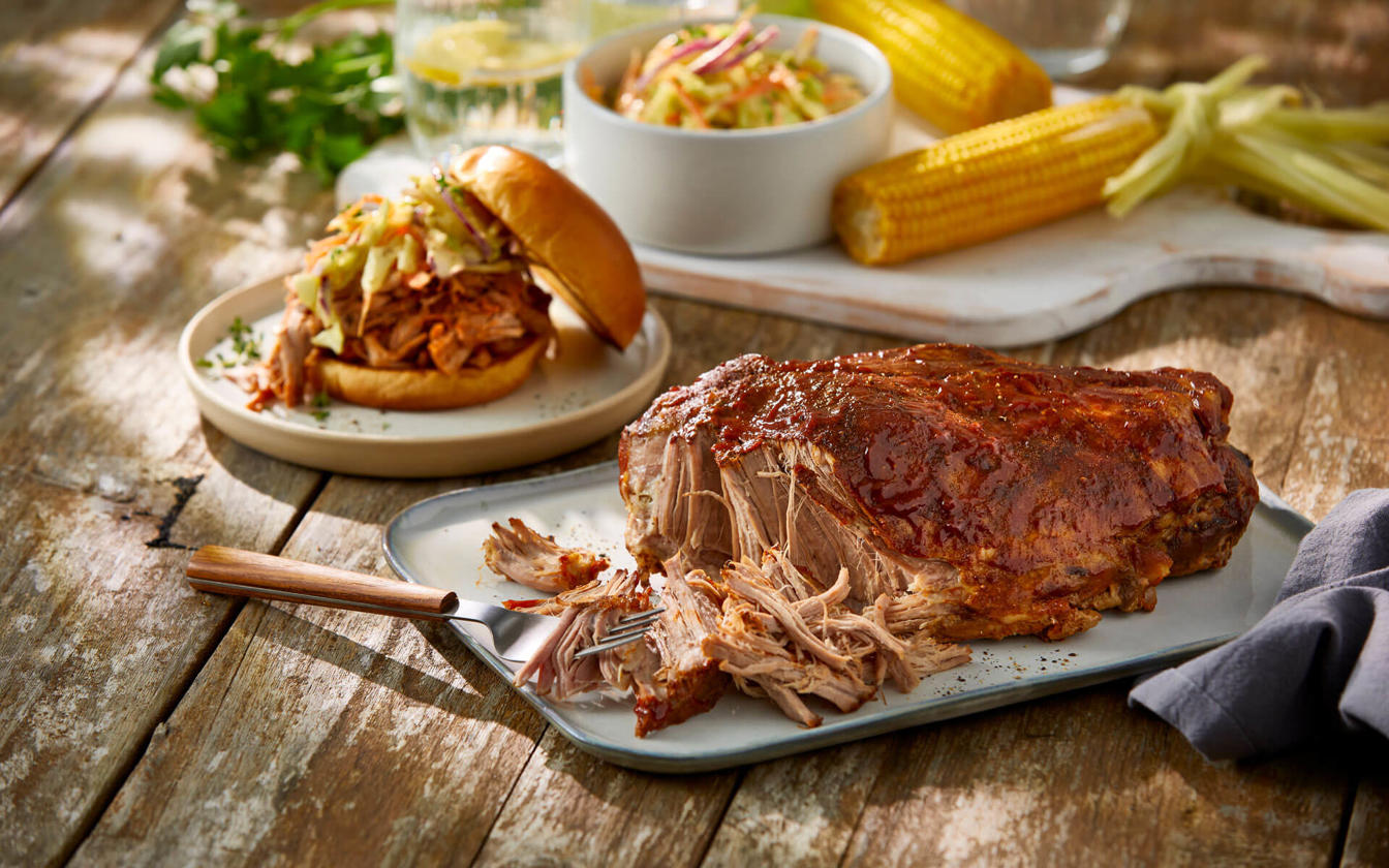 Pulled pork på grill