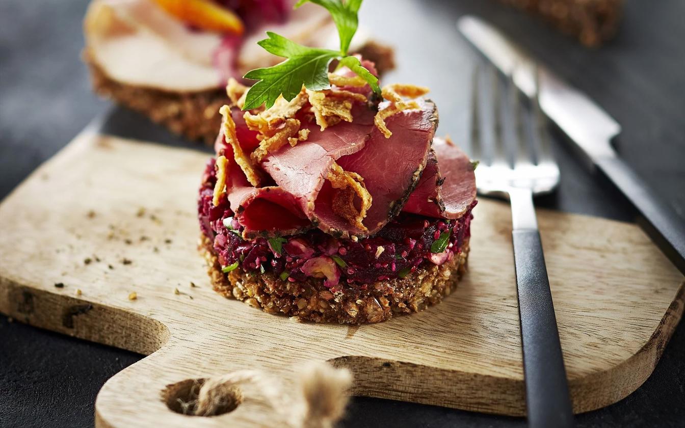 Roastbeef på rugbrød